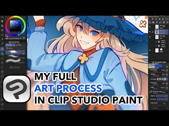 Making Art, Start to Finish in Clip Studio Paint  [2023 Update]