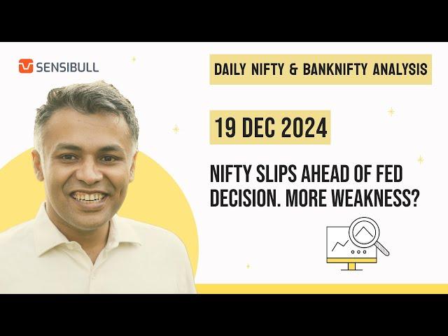 NIFTY Expiry & BANK NIFTY Analysis for Tomorrow | Stock Market Outlook | 19 December 2024, Thursday