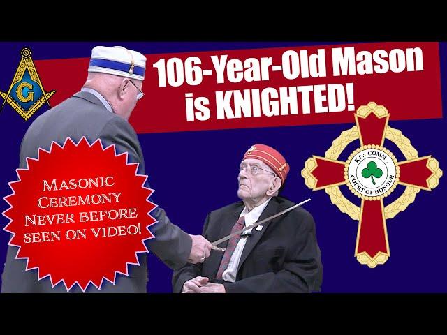 106-Year-Old Mason become a Knight Commander!