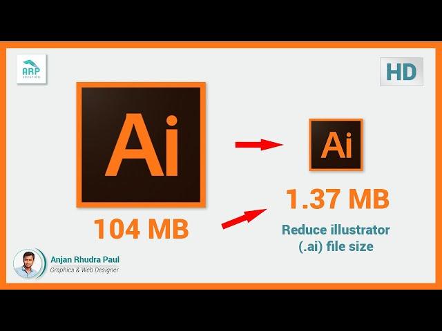 How to reduce file size in illustrator (solved) :  illustrator Tutorial 