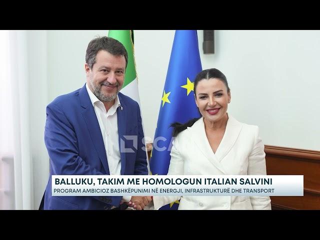 Balluku, takim me homologun italian Salvini - Program ambicioz bashkëpunimi në energji...