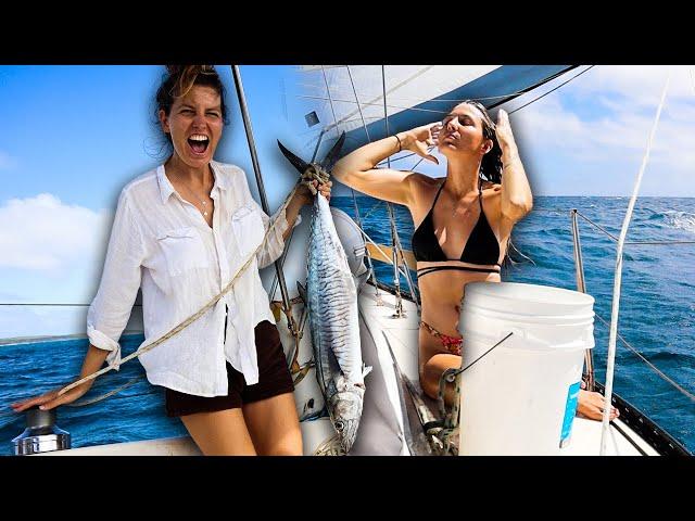 REMOTE SAILING means SALTY SHOWERS & CATCHING YOUR FOOD | Over The Top S2CH.18