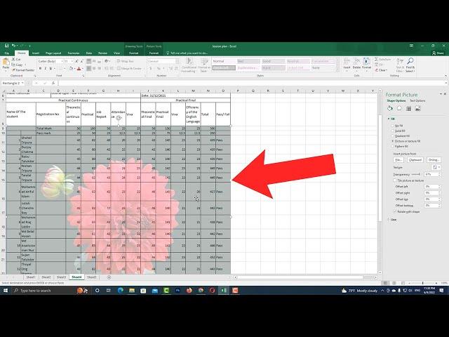 How to put picture behind text in Excel 2016 2019 2013 2010 2007