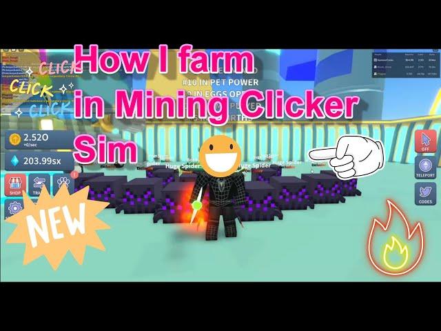 How I grind in Mining Clicker Simulator Roblox!