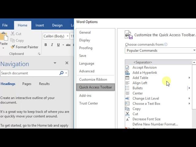 Enable Text to speech[Speak] Option in Microsoft Word 2016 [Tutorial] - HOW TO