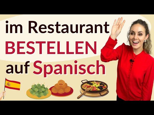 Im Restaurant Essen bestellen im Spanien Urlaub