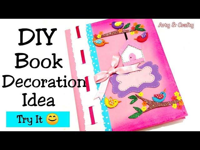 DIY Book Decoration | Decorate Notebook | Notebook Cover Design | Project File Decoration