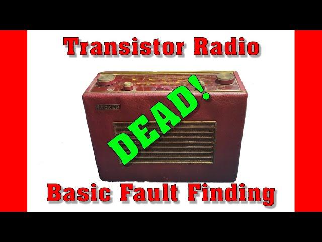 Transistor Radio Repair: Logical Fault Finding