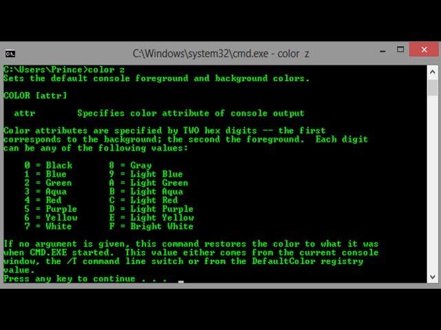 How to change command prompt text colour permanently  [HD + Narration]