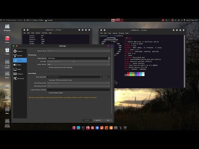 Debian 11 + OBS Studio + NVENC