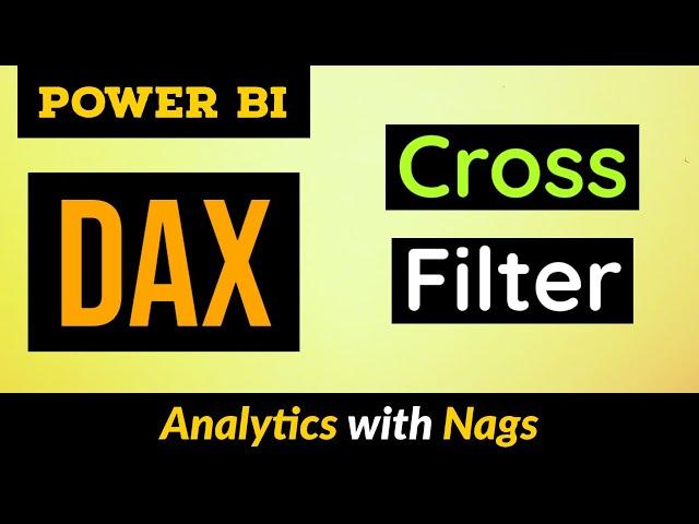 Cross Filter in Power BI DAX Tutorial (35/50)