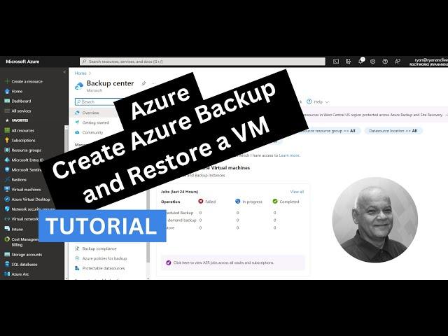 Azure Backup, Restore a VM , add a Notification Alert