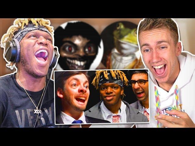 KSI & MINIMINTER Reacting to SIDEMEN Meme Edits