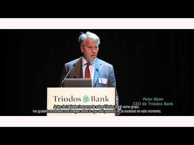 Presentación de Peter Blom, CEO de Triodos Bank, en el encuentro con accionistas 2013