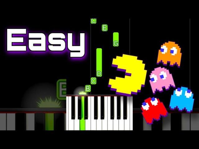 PAC-MAN - Original Theme | EASY Piano Tutorial #Shorts