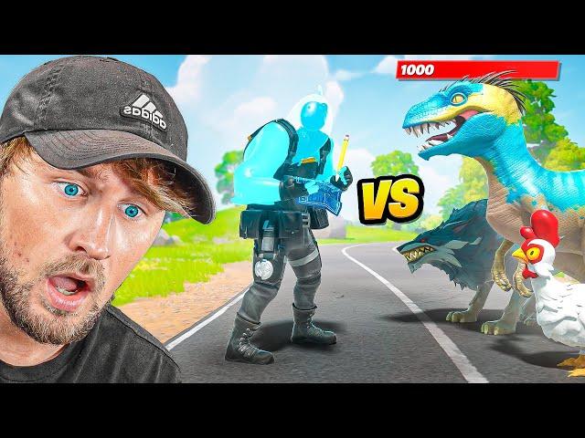 Sarah 1v1s Every Animal In Fortnite (She Lost...)