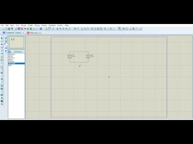 How to find Ground in proteus