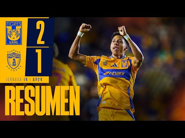  Resumen Liga MX | Tigres 2 - 1 Pachuca | Jornada 14 | Apertura 2024