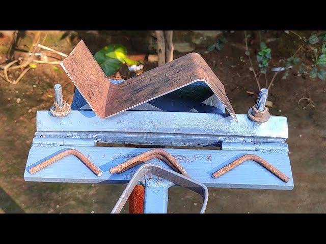 Metal Sheet Bending Tricks / Bending Metal Bar Easily / Simple Bending ideas For Flat Bar