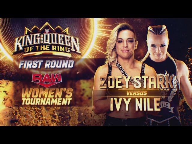 Zoey Stark vs Ivy Nile - Queen of The Ring 1st Round Match: Raw, May. 6, 2024