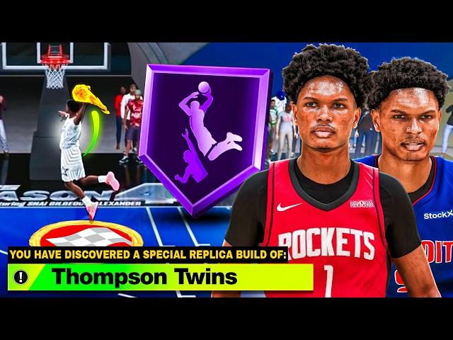 AMEN THOMPSON & AUSAR THOMPSON BUILD has REC PLAYERS TERRIFIED in NBA 2K25! (THOMPSON TWINS)