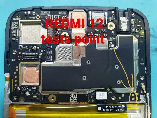 Xiaomi Redmi 12 Test Point | EDL MODE