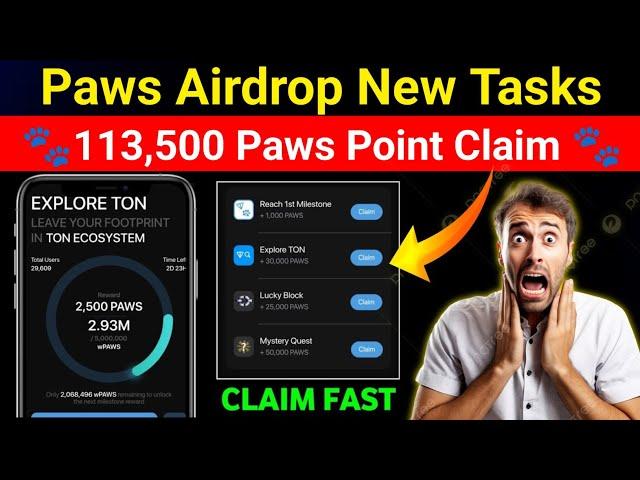 Paws explore ton ecosystem | paws mystery quest today | paws mystery quest paws airdrop new task