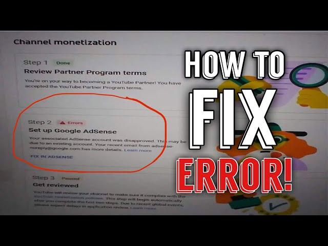 How to fix error when applying for YouTube Monetization|Step 2 error on your application,watch this!