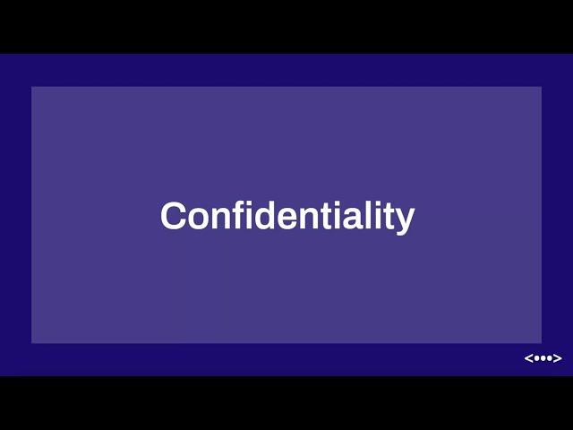 Confidentiality - Cyberiom