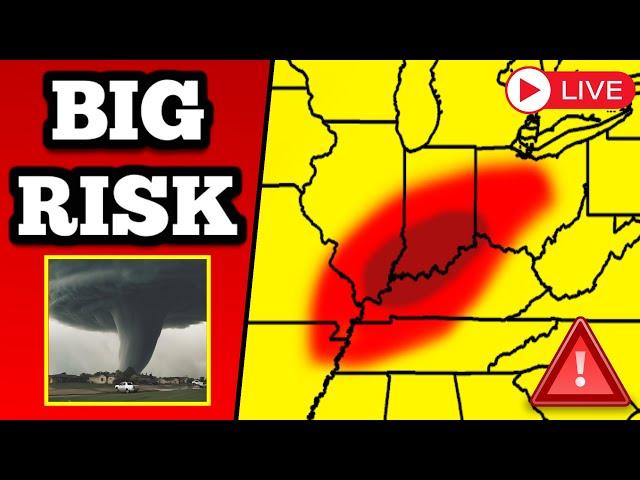 The Huge Tornadoes In Kentucky & Indiana, As They Occurred Live - 7/9/24