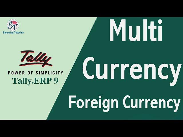 Multi currency in Tally Tamil |Foreign exchange |Base currency | Conversion of any currency