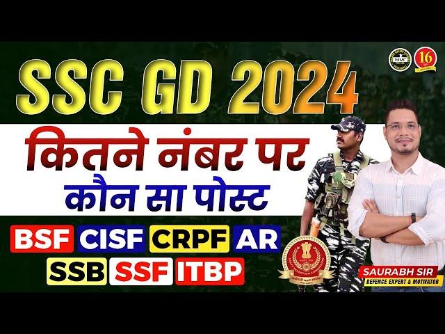 SSC GD 2024 | कितने नंबर पर कौन सा POST मिलता है ? | SSC GD CUTOFF 2024 | SSC GD Cutoff Marks 2023