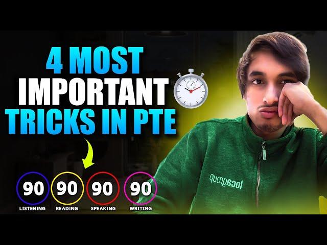 Easily score 79+ in PTE by focusing on 4 topics | Easiest PTE tricks