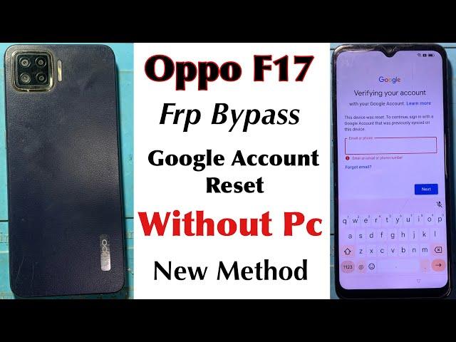 Oppo F17 FRP Bypass Without Pc | Oppo CPH2095 Google Account Frp Bypass Android 12