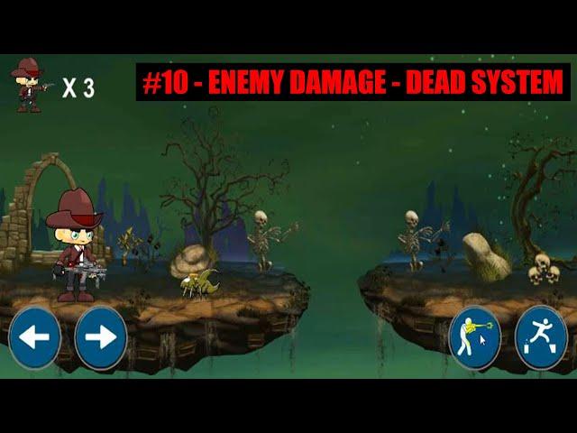 Killing Enemy With Bullet Or Top Jump #10 | Complete 2D Platformer in Unity