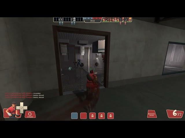 Rare instance of teamwork in Team Fortress 2