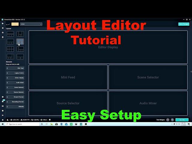 Streamlabs OBS Layout Editor - NEW FEATURE (Easy Setup)