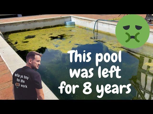 This pool was left for 8 YEARS!!