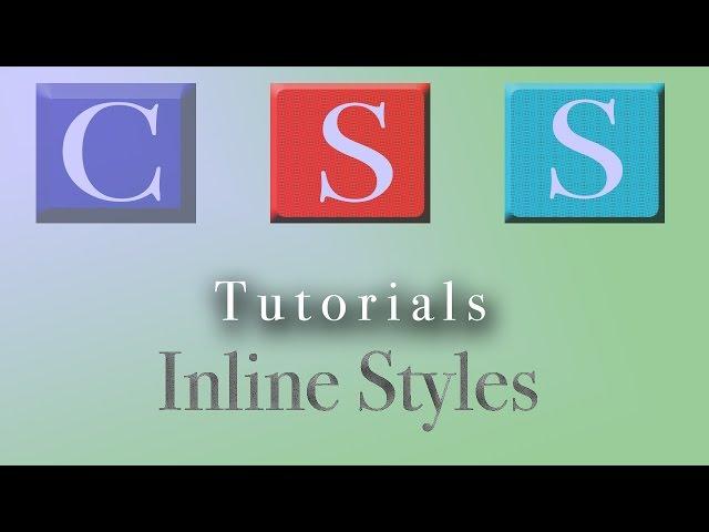 CSS Tutorial | Inline Styles