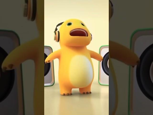 animasi dino kuning joget tiktok