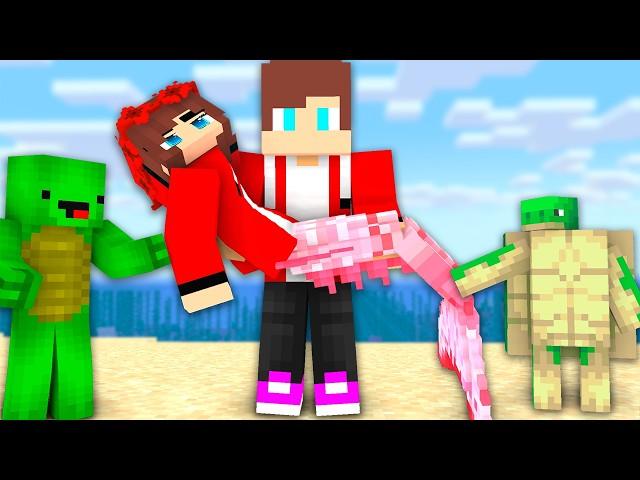 JJ SISTER IS A CUTE LITTLE MERMAID. MAIZEN : JJ and  Mikey In Minecraft Animation