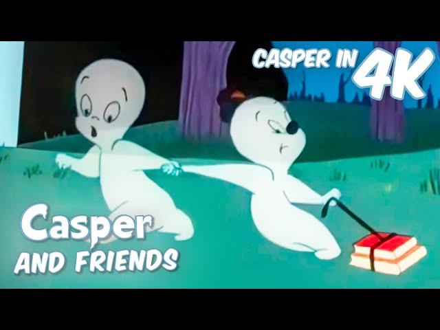 Casper Goes To School  ‍ | Casper and Friends in 4K | 1 Hour Compilation | Cartoons For Kids