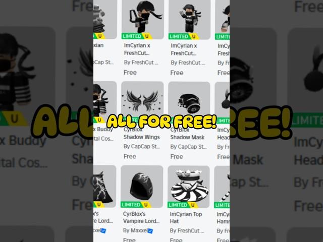 New CyrBlox Free Items & Limiteds Event!