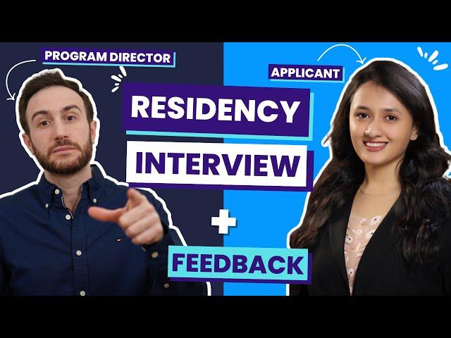 Residency Interview Preparation Mock Session | Residency Interview Questions and Answers