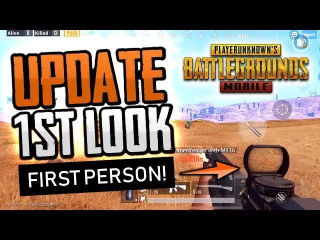 FIRST LOOK: PUBG MOBILE First Person Perspective Gameplay