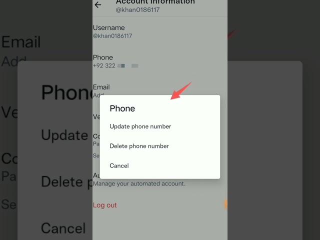 how to delete phone number in twitter