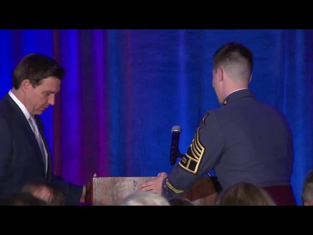 Gov. Ron DeSantis speaks at The Citadel Republican Society dinner