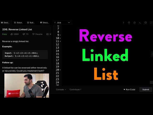 LeetCode Coding Problem | Reverse Linked List