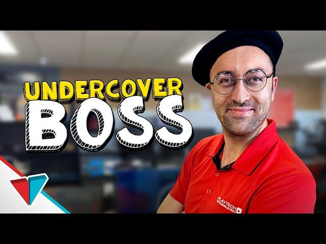 Worst disguise ever - Undercover boss