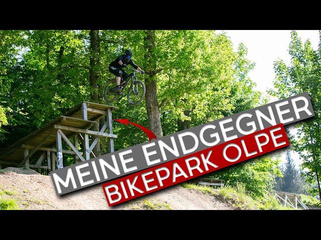 Bikepark Olpe 2022 | Meine Endgegner 3m Drop & 7m Gap | Erste Abfahrt geht schief | Neue Flow-Line